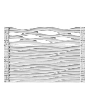 Gard beton model 3D - 150 cm inaltime - Cod 3OMP