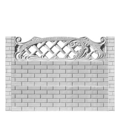 Gard beton model CARAMIDA - 150 cm inaltime - Cod 3OMC placa ornamentala