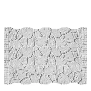 Gard beton PIATRA MARE NOU - 150 cm inaltime - Cod Piatra-mare-nou3DP