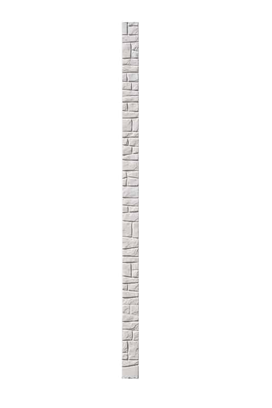 Gard beton model PIATRA MARE NOU - 150 cm inaltime - Cod 3OMP - cu placa ornamentala