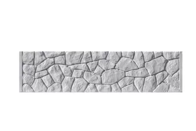 Gard beton model PIATRA MICA - 150 cm inaltime - Cod 3OMP - cu placa ornamentala (2) Placa gard beton model PIATRA MICA standard